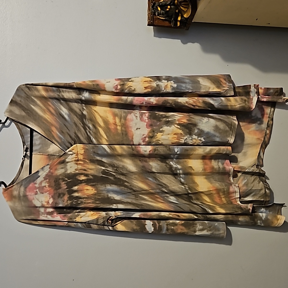 Multi color long sleeve tunic